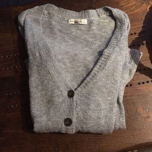 Abercrombie grey cardigan sweater w pockets
